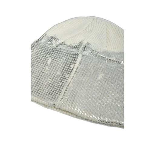 Foil Print Knit Cap / Wht