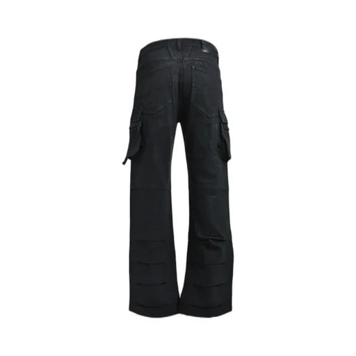 Coating Double Knee Flare Denim / Blk