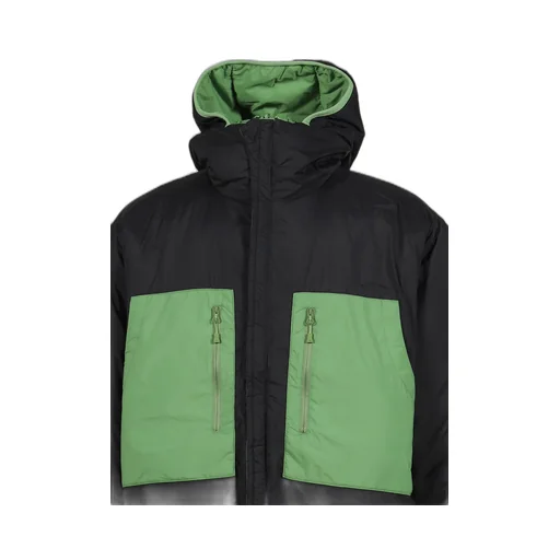 Tech Reversible Climbers Puff Jacket / Grn Blk