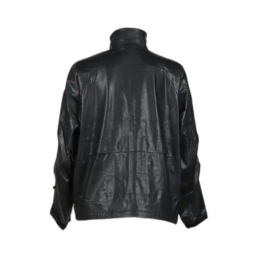 Tech Synthetic Skin Windbreaker Jacket / Blk
