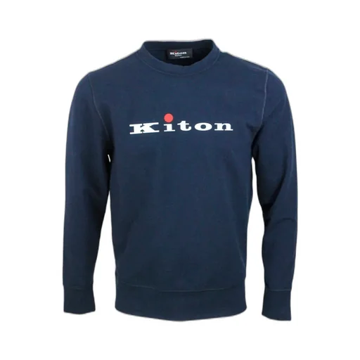 Kiton Logo-Printed Crewneck Sweatshirt