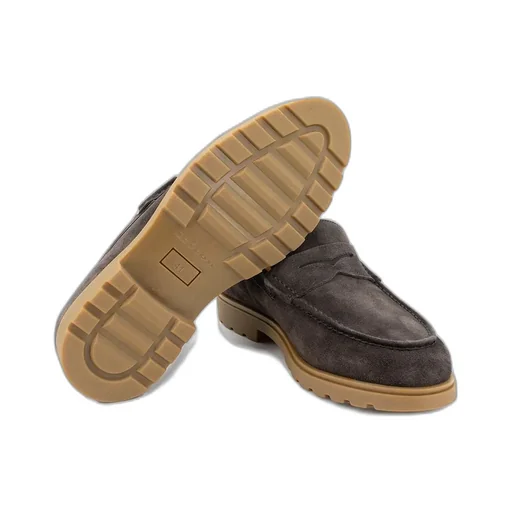 Kiton Suede Moccasin Loafers