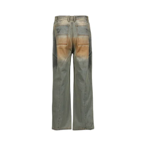 Front Zip Baggy Denim V2 / Dirty Washed Blu