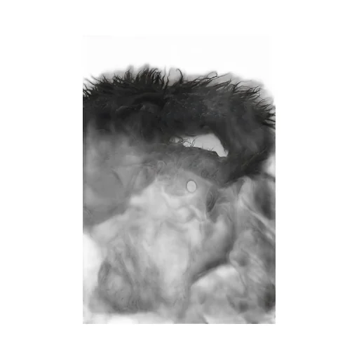 Hairy Fur Shoulder Bag / Black