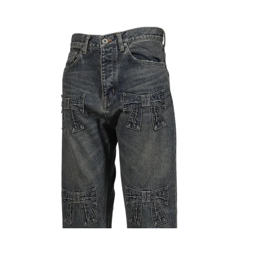 Vintage Denim Pants / Ind Ribbon