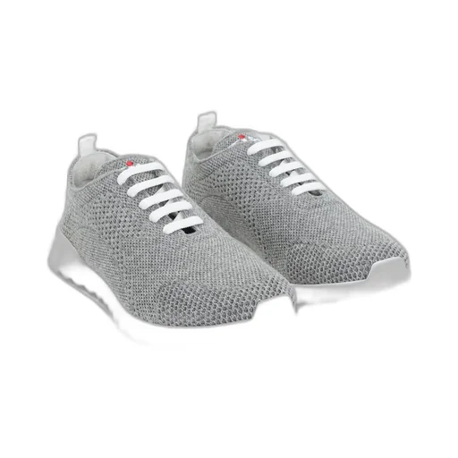 Kiton Knitted Lace-Up Sneakers