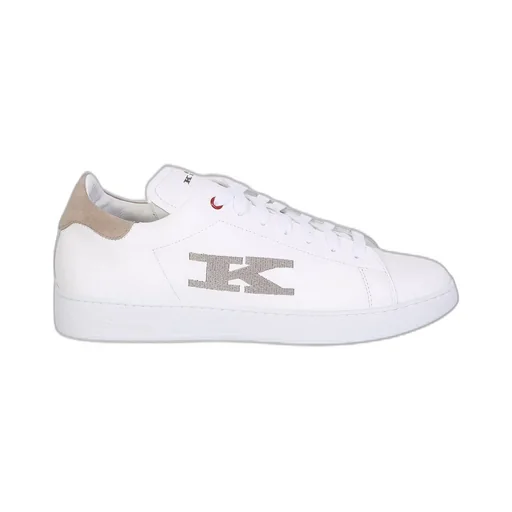 Kiton Logo Embroidered Lace-Up Sneakers