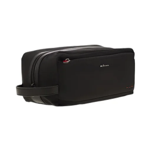 Kiton Logo Plaque Beauty Case