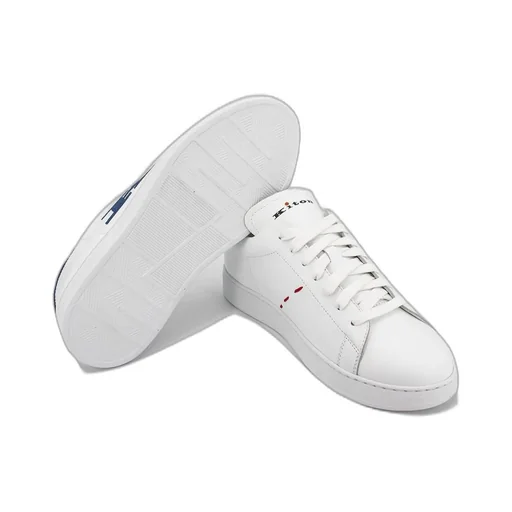 Kiton Logo Embroidered Lace-Up Sneakers