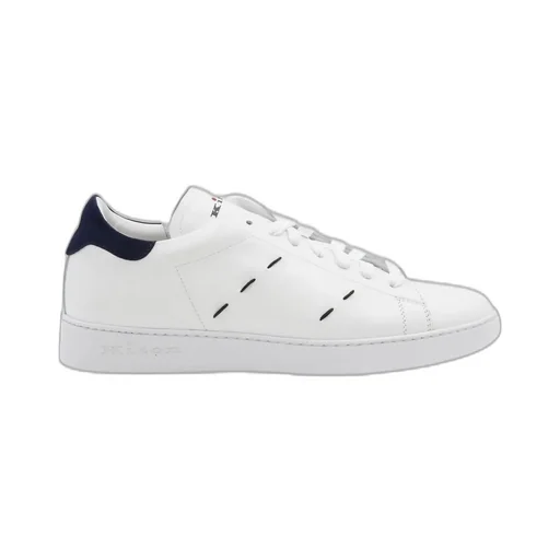 Kiton Logo Printed Stitched Lace-Up Sneakers