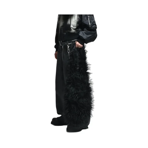 Hairy Fur Shoulder Bag / Black