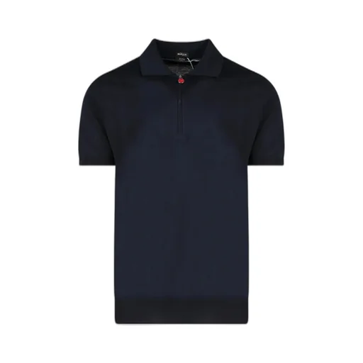 Kiton Knitted Zipped Polo Shirt