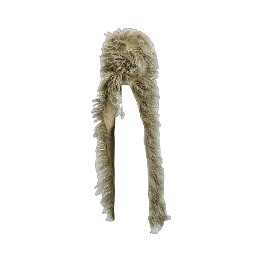 Hairy Fur Scarf Cap / Bei