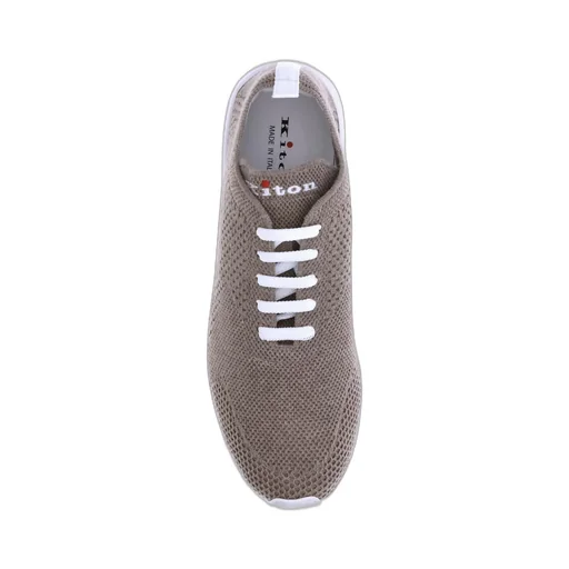 Kiton Round-Toe Lace-Up Sneakers