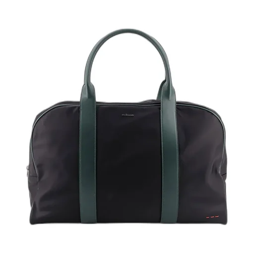 Kiton Logo Plaque Zipped Travel Bag