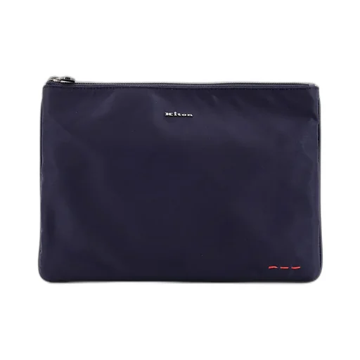Kiton Logo Plaque Clutch Bag