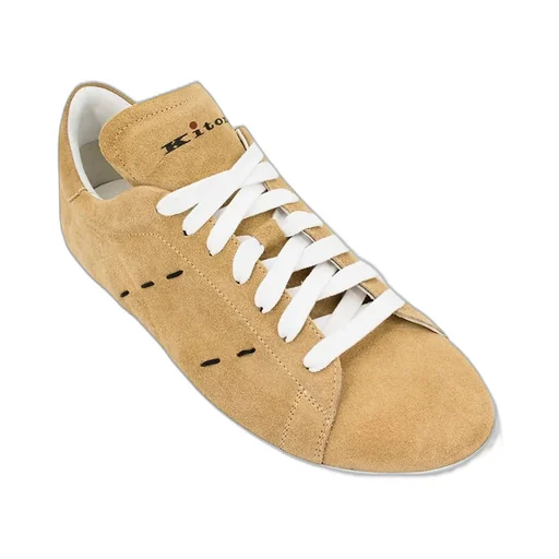 Kiton Logo Printed Lace-Up Sneakers