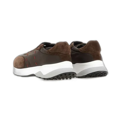 Kiton Embroidered Suede Sneakers