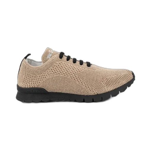 Kiton Logo Embroidered Lace Up Sneakers