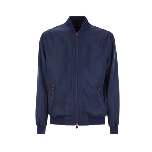 Kiton Long-Sleeved Zip-Up Bomber Jacket
