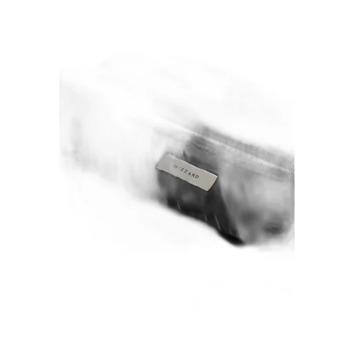 Faux Leather Wave Bag / Black