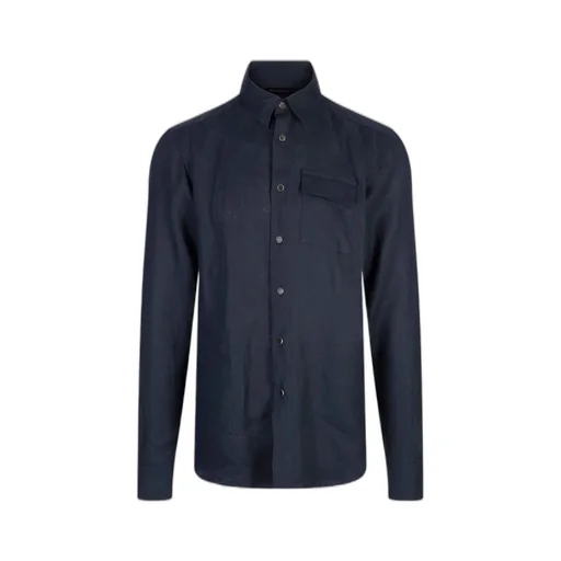 Kiton Long-Sleeved Straight-Hem Shirt