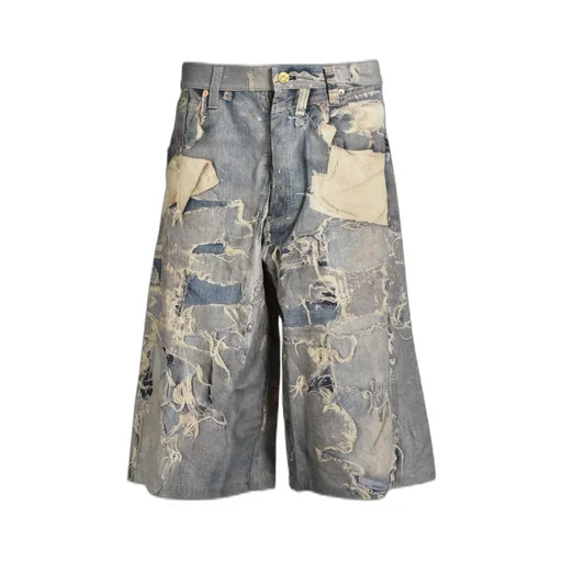 Trompe-L'oeil Print Bermuda Shorts / Ind