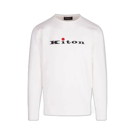 Kiton Logo Embroidered Crewneck Sweatshirt
