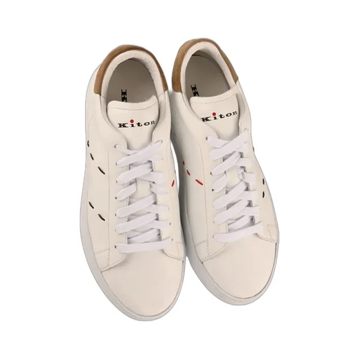 Kiton Logo Printed Lace-Up Sneakers