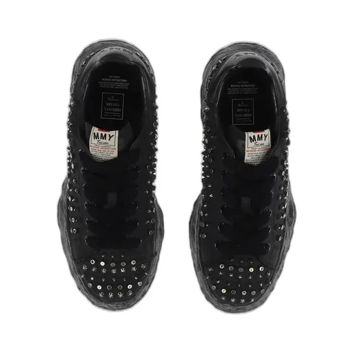 Charles Studded Low / Blk Blk