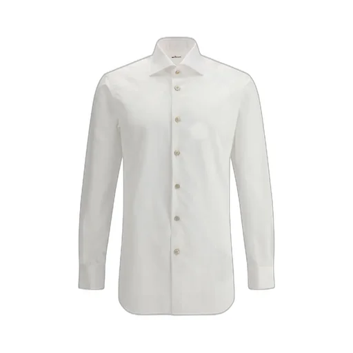 Kiton Long-Sleeved Curved Hem Shirt