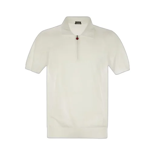 Kiton Short-Sleeved Half-Zip Polo Shirt