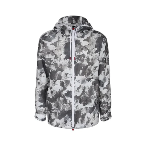 Kiton Abstract-Printed Zipped Jacket