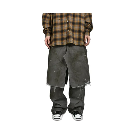 Boro Duck Rap Skirt / Gray