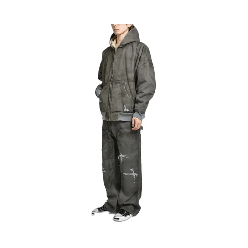 Boro Boa Lining Duck Zip Parka / Gry