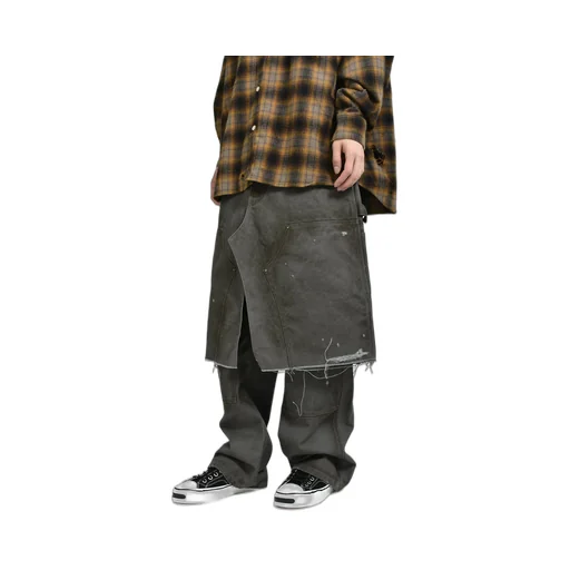 Boro Duck Rap Skirt / Gray