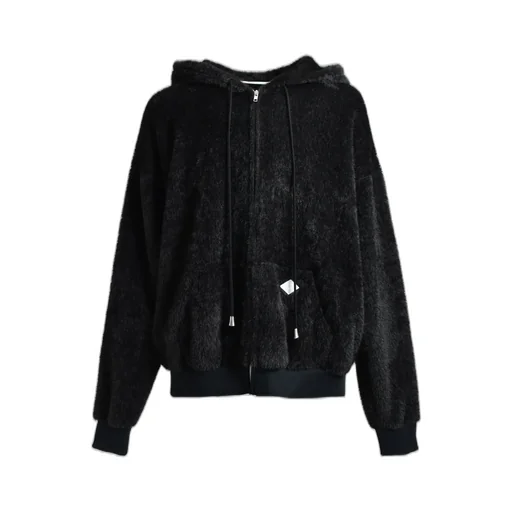 Teddy Bear Hooded Sewater / Blk