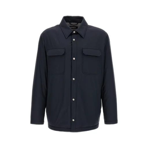 Kiton Long-Sleeved Buttoned Down Jacket