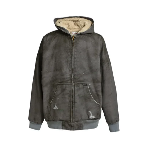 Boro Boa Lining Duck Zip Parka / Gry