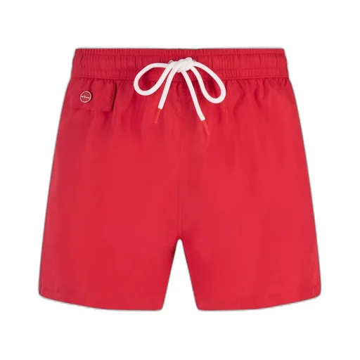 Kiton Drawstring-Waist Straight-Leg Swim Shorts
