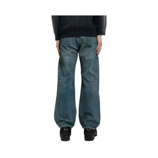 Miner's Repaired Denim Work Pants / Aged Ind