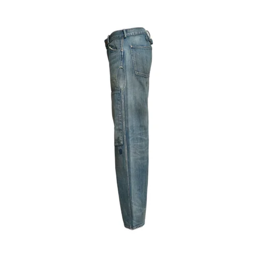 Miner's Repaired Denim Work Pants / Aged Ind