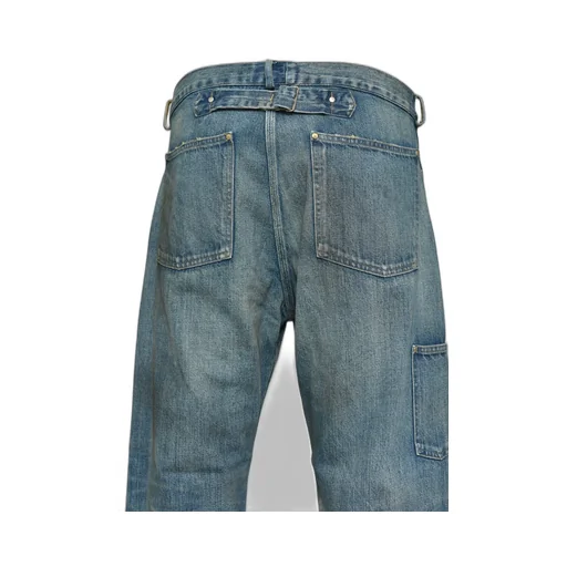 Miner's Repaired Denim Work Pants / Aged Ind