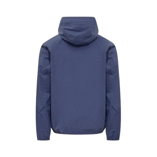 K-Way Logo Printed Hooded Zipped Jacket