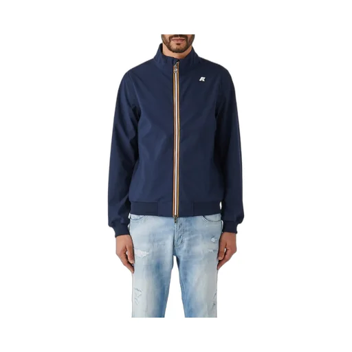 K-Way Logo-Patch Zip-Up Jacket