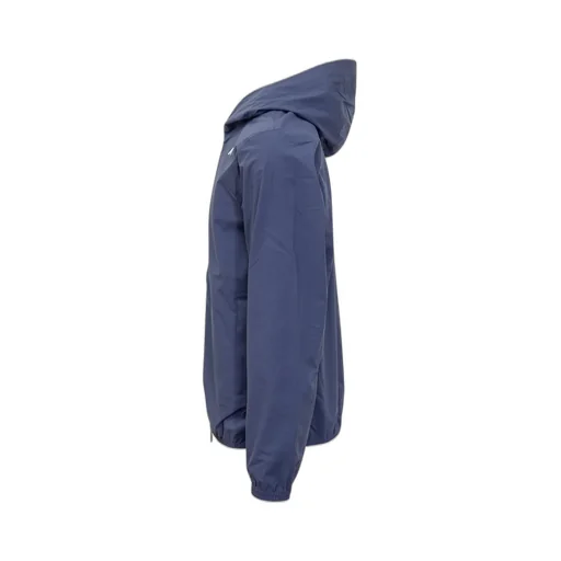 K-Way Logo Printed Hooded Zipped Jacket