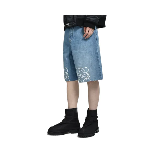 Anagram Shorts / Washed Denim Blu