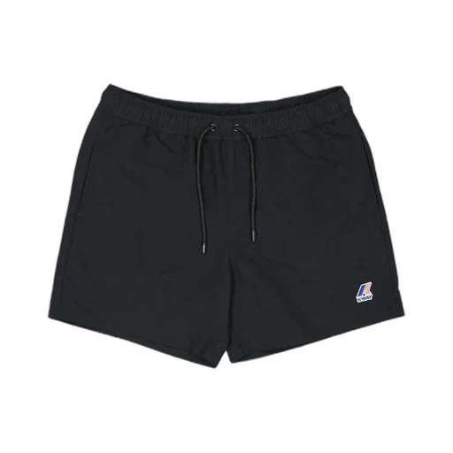 K-Way Logo Patch Drawstring Swim Shorts