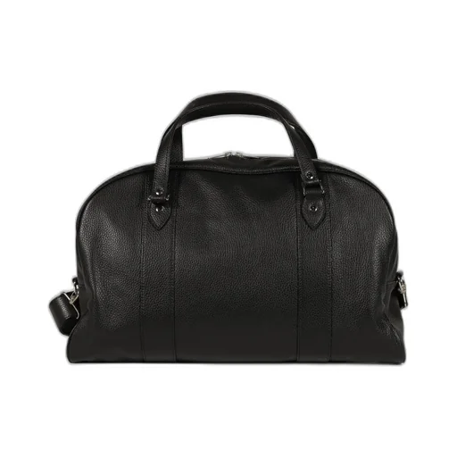 Buckle Velt Boston Bag / Blk D