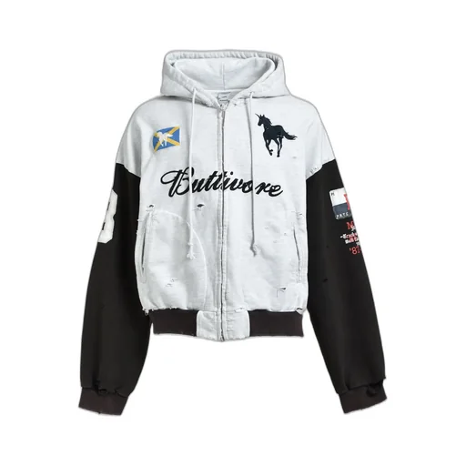 Buttivore Zip Hoodie / Wht Melange